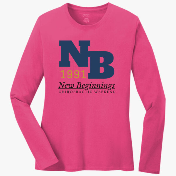 Ladies Long Sleeve Core Cotton Tee Thumbnail